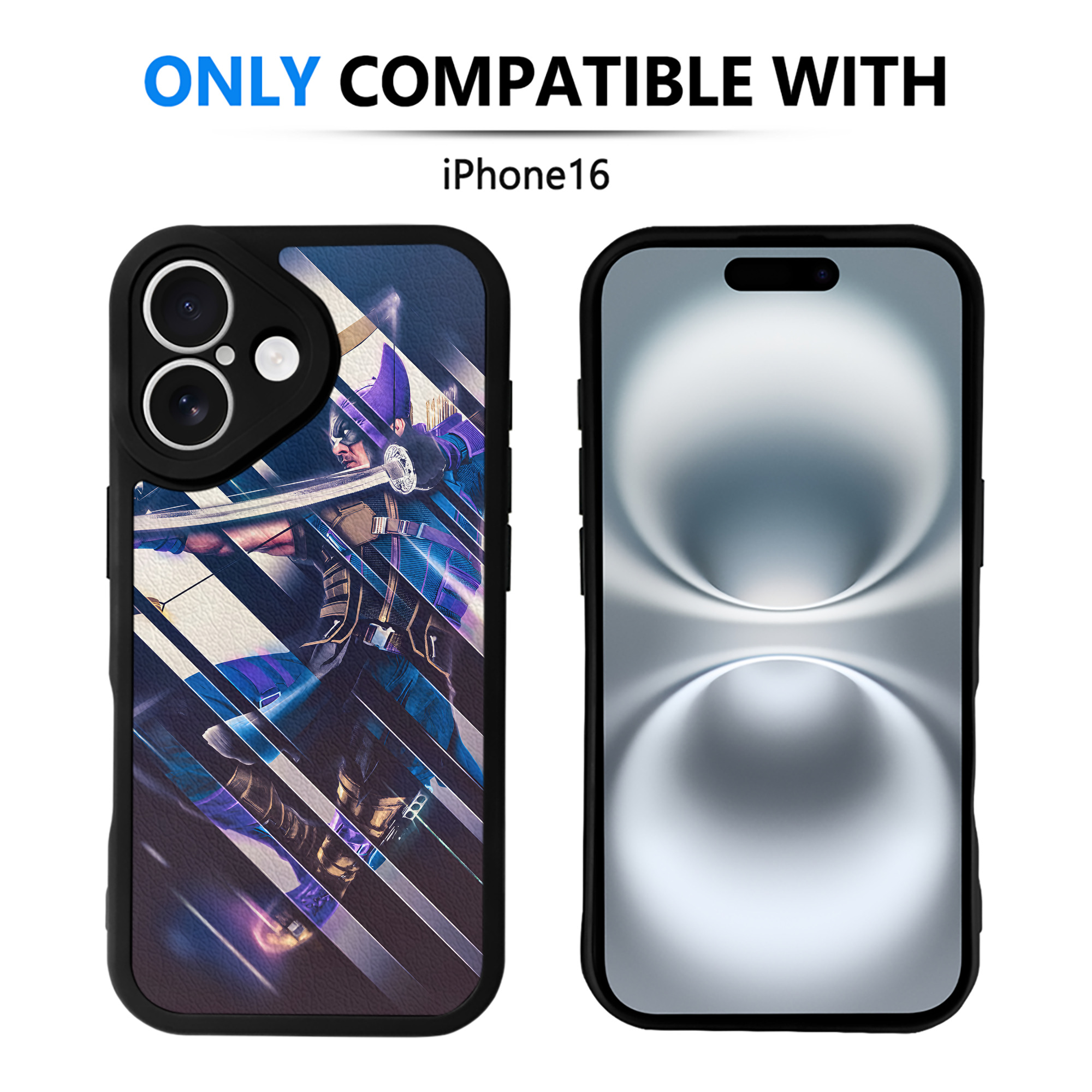 （画像用） アベンジャーズ The Avengers 【iPhone 16シリーズ対応】シリコンスマホケース（レザー調） 材質：シリコン